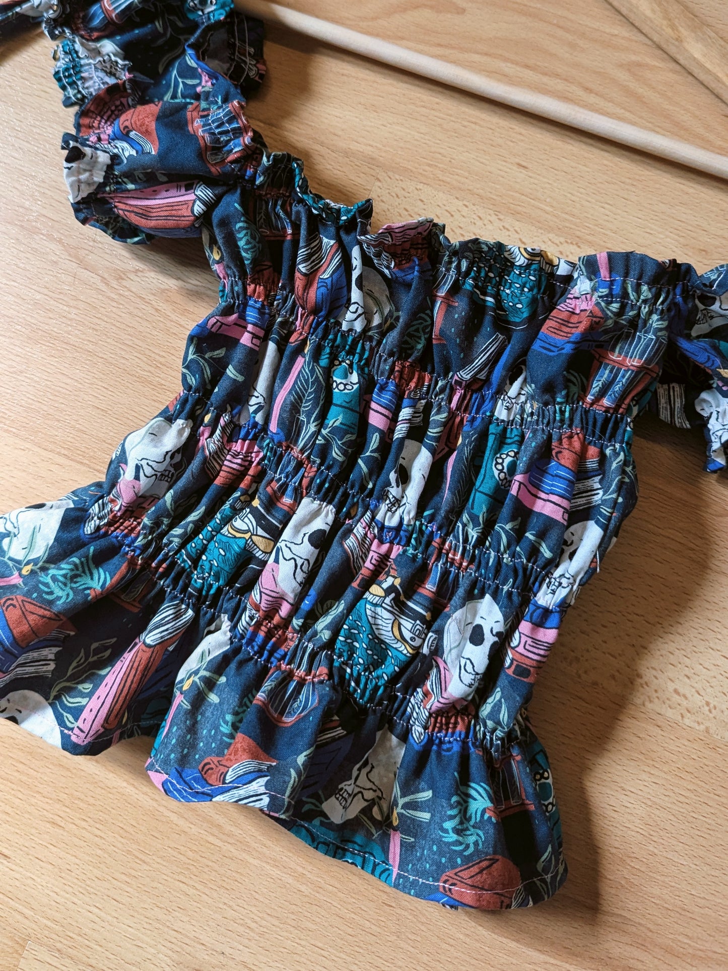 Premade True Crime Print Blouse