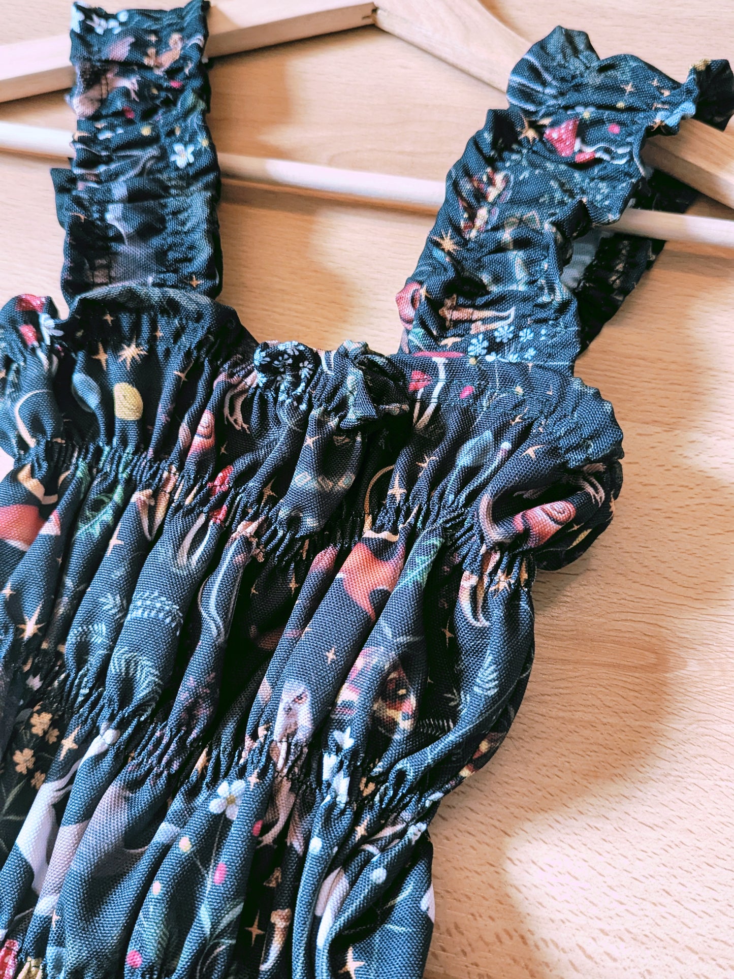 Premade Woodland Shirred Top