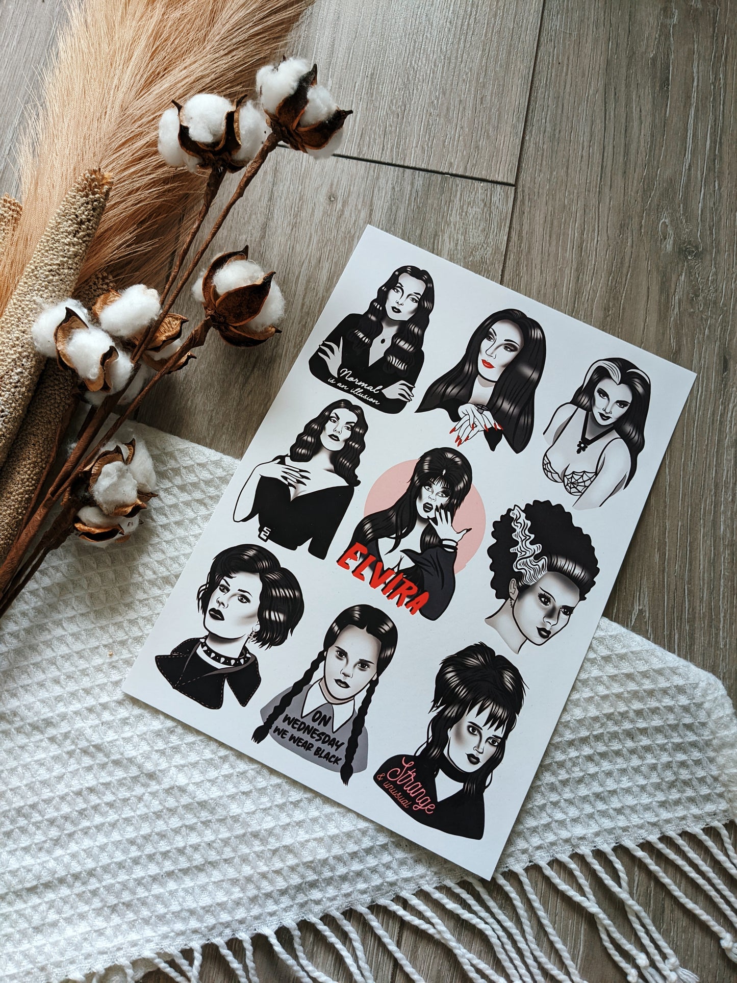 Goth Babes A4 Movie Art Print