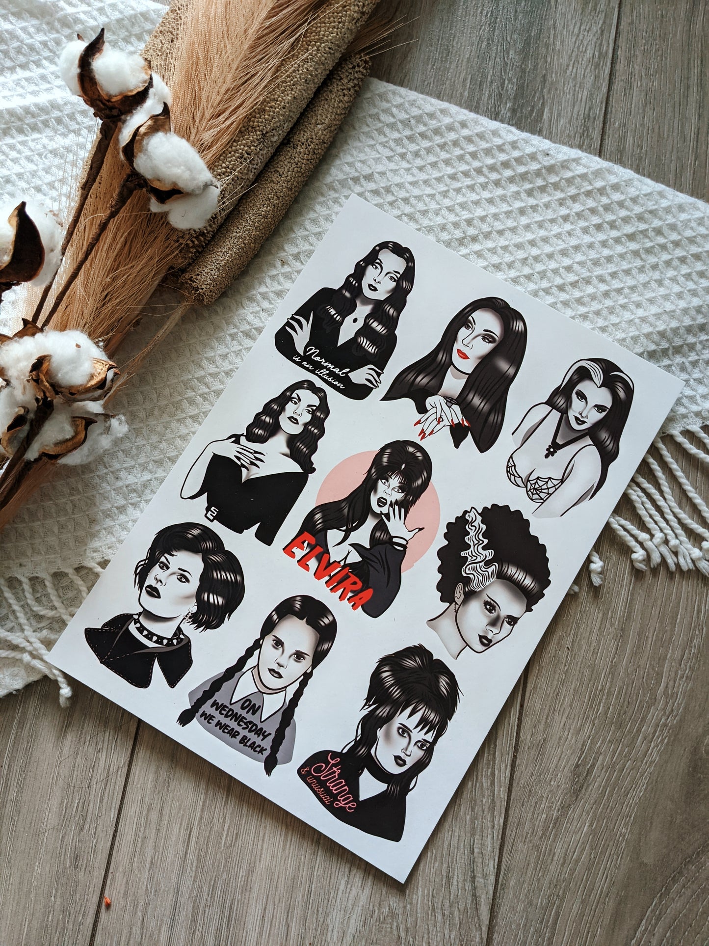 Goth Babes A4 Movie Art Print
