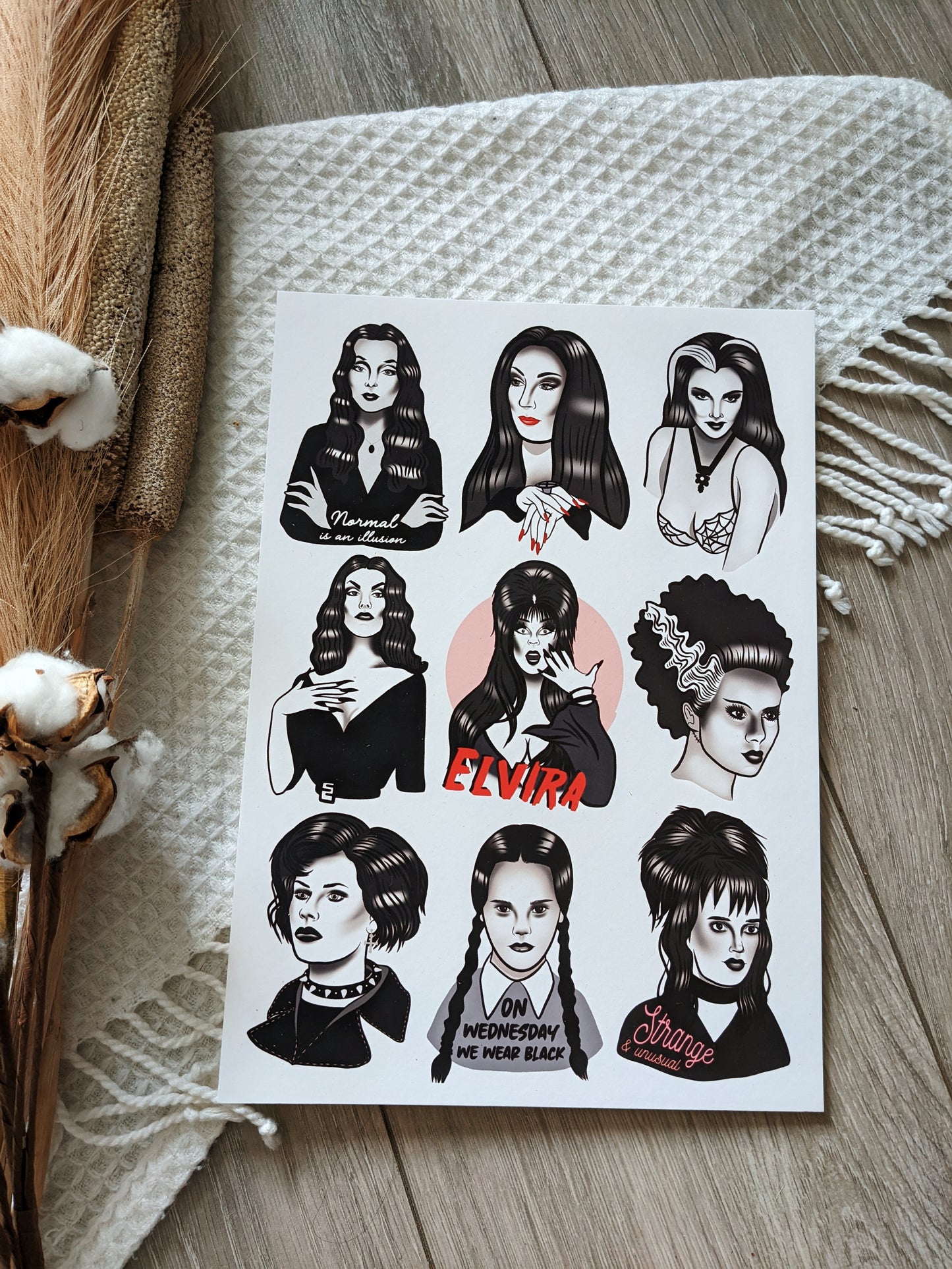 Goth Babes A4 Movie Art Print