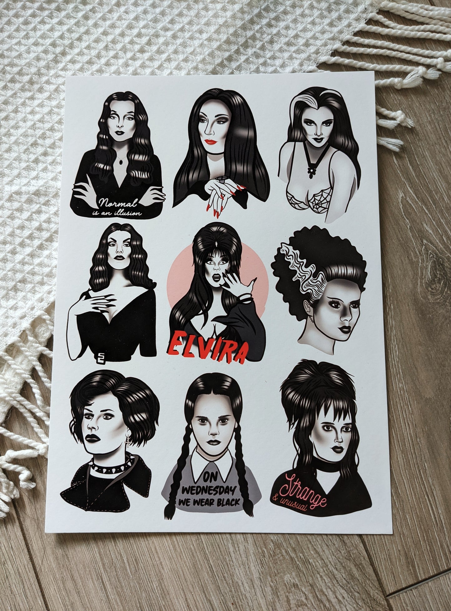 Goth Babes A4 Movie Art Print