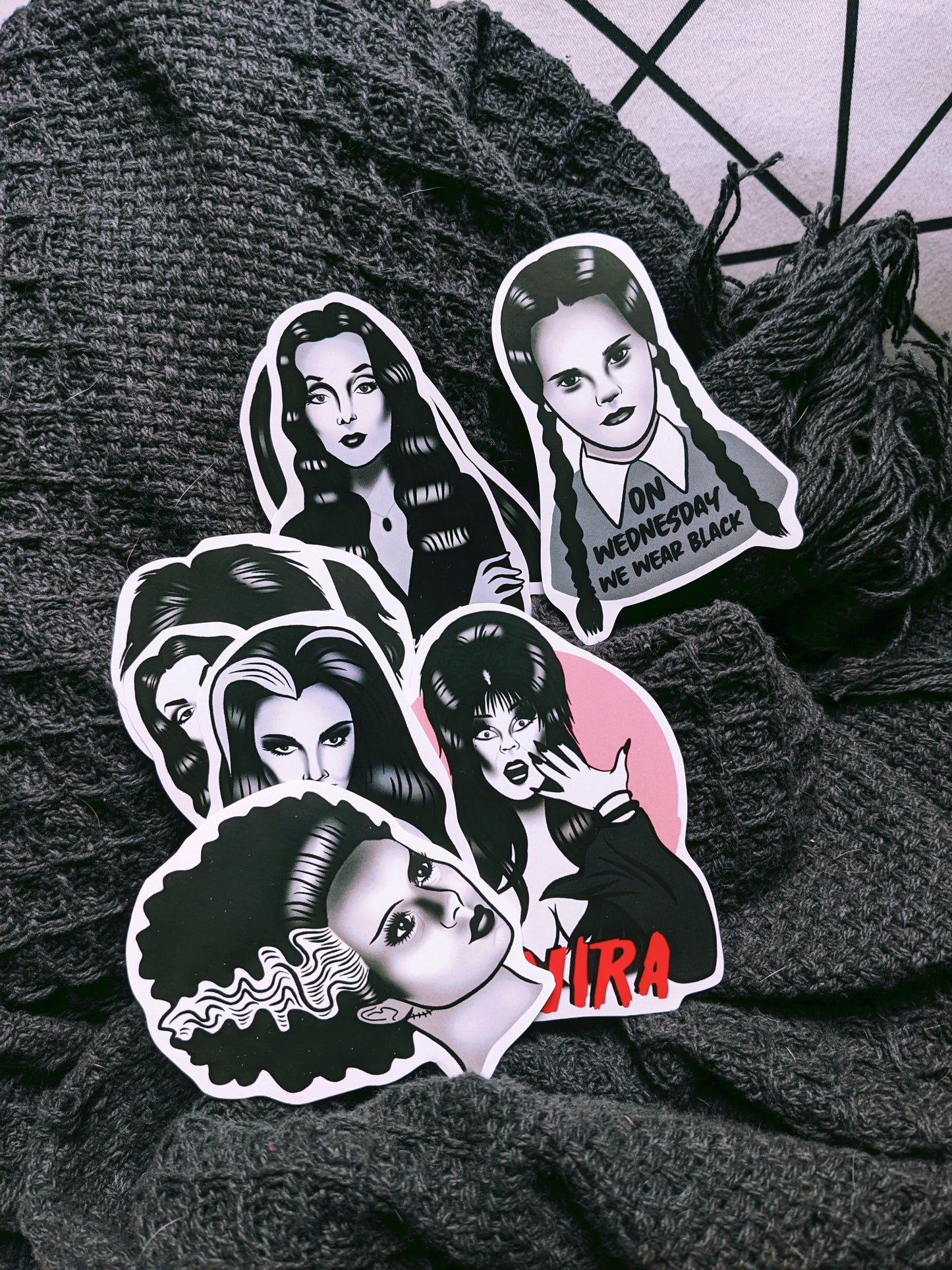 Goth Babes 90's/80's Movies Sticker Pack