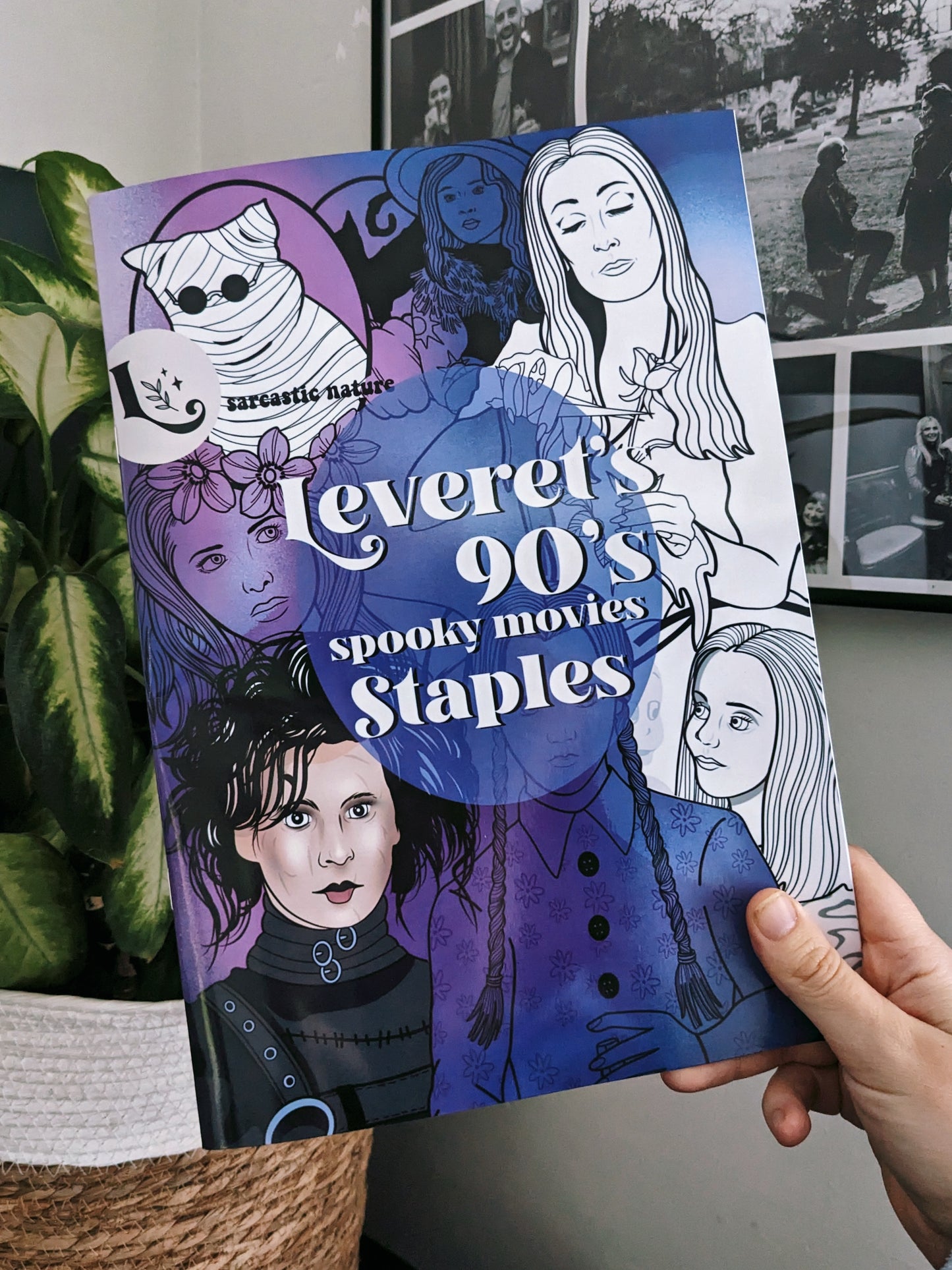 Leveret's 90's Spooky Movie staples Colouring Book