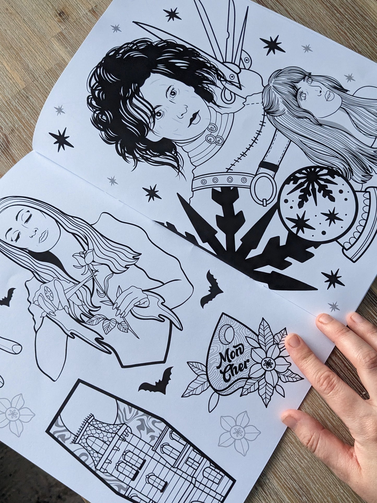 Leveret's 90's Spooky Movie staples Colouring Book