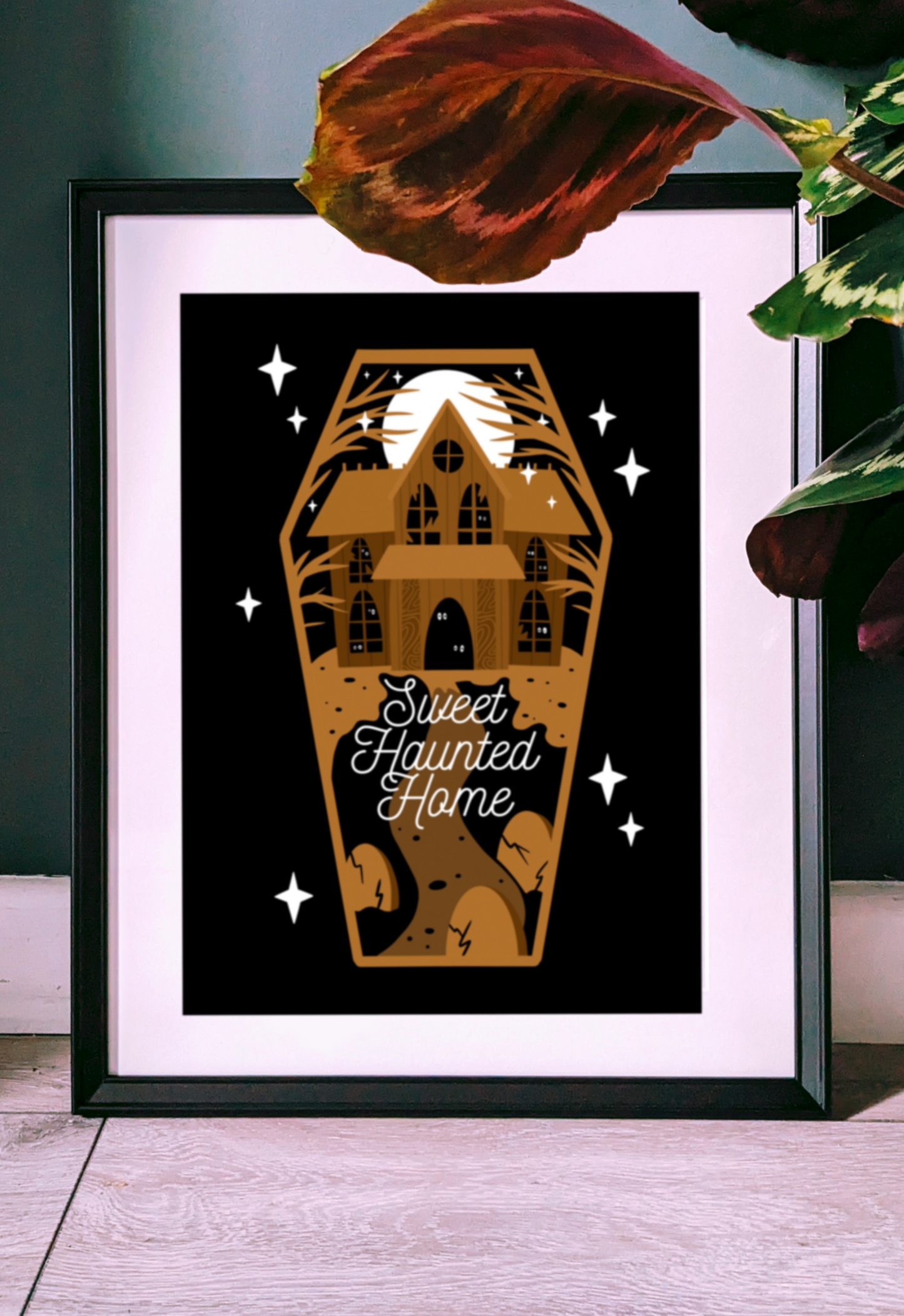 Sweet Haunted Home Art Print