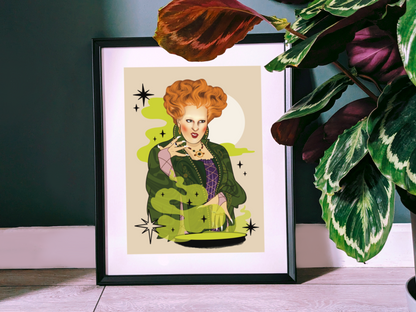 Winnie Sanderson Hocus Pocus Art Print