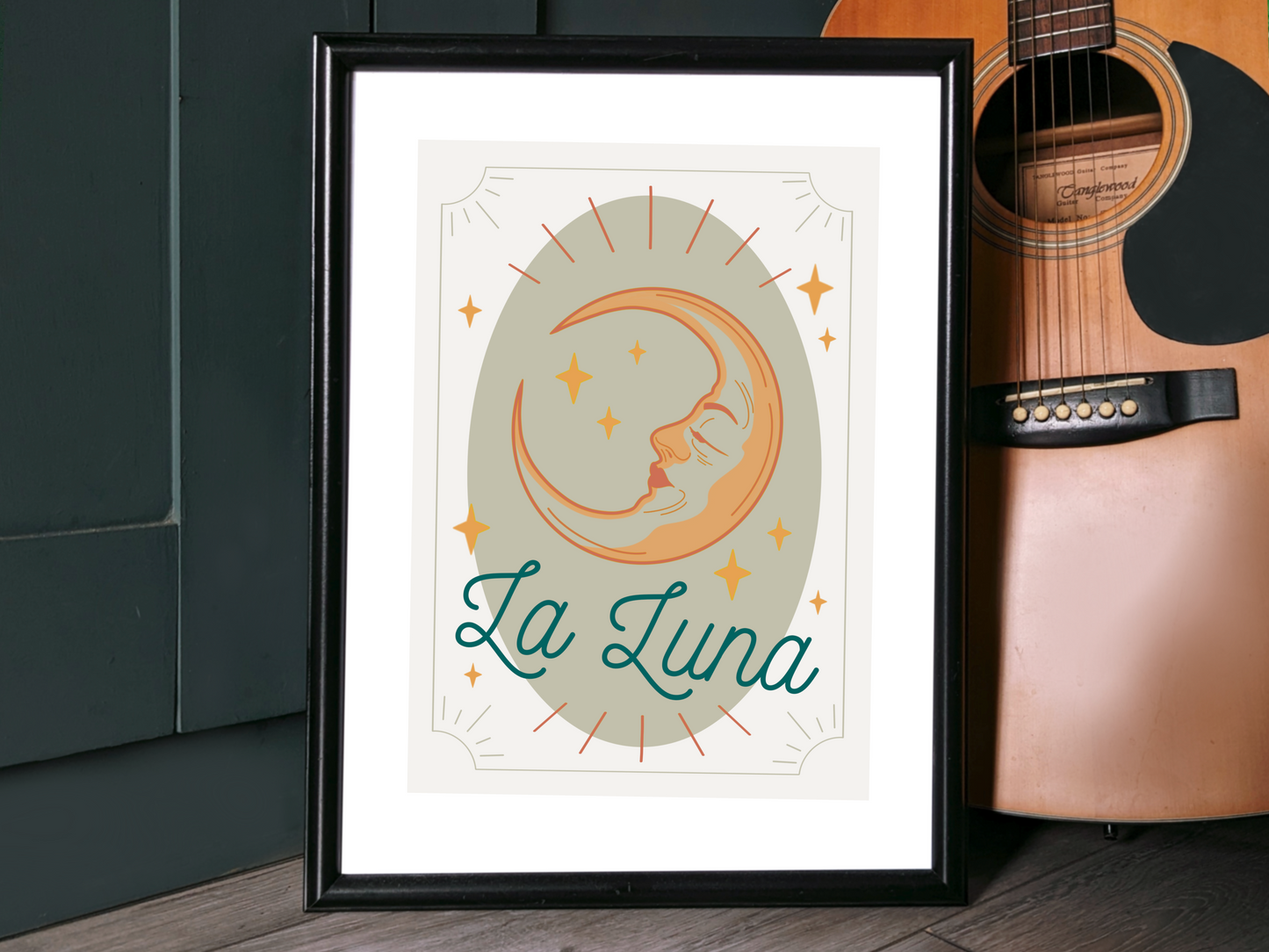 La Luna Tarot Style Art Print