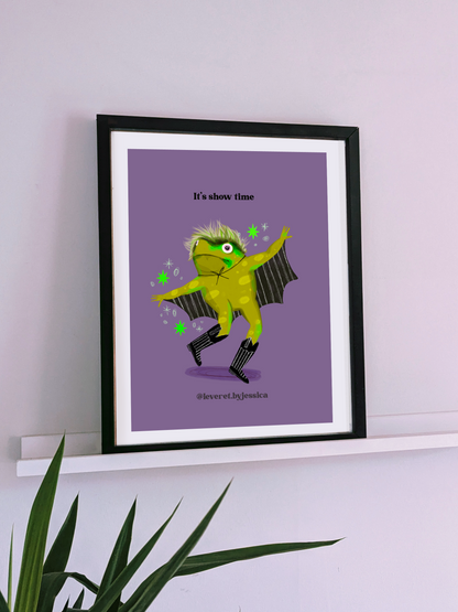 Beetlejuice Toad Art Print