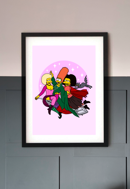 Simpsons Sanderson sisters Print