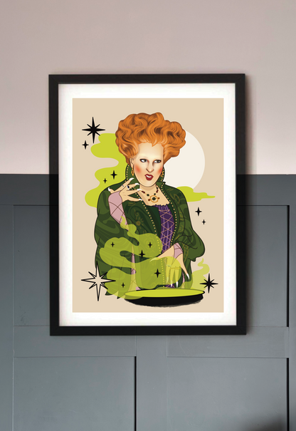 Winnie Sanderson Hocus Pocus Art Print