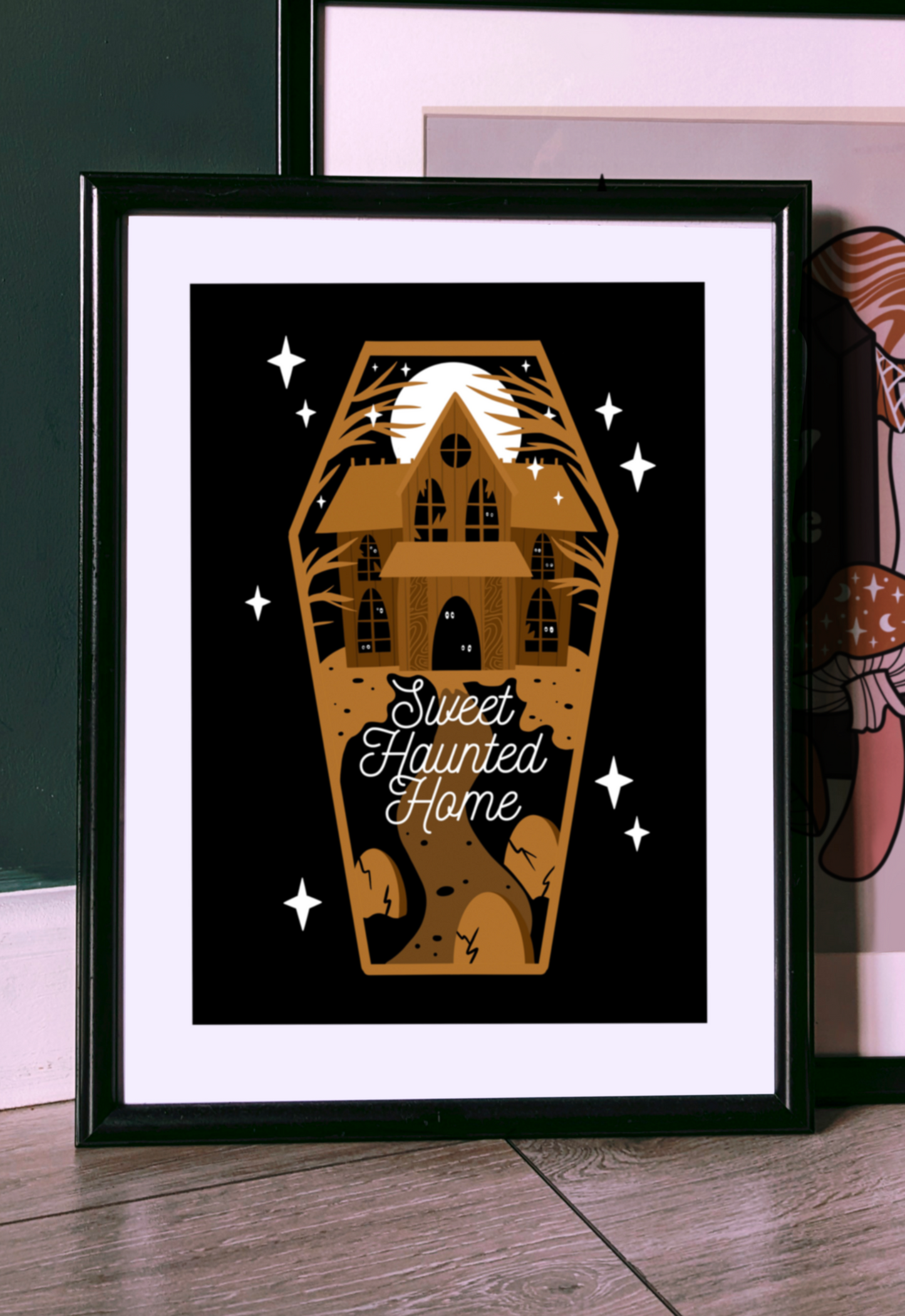 Sweet Haunted Home Art Print