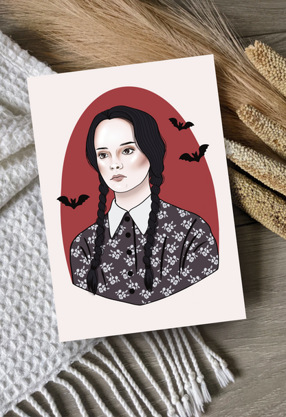 Wednesday Addams Art Print