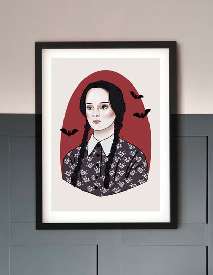 Wednesday Addams Art Print