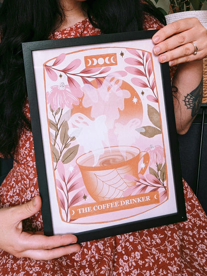 The Coffee Drinker Tarot Art Print