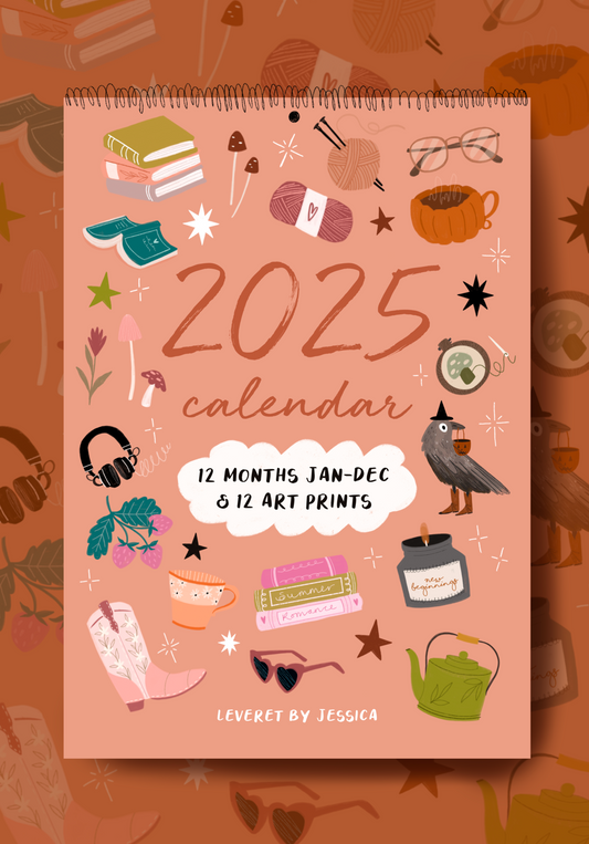 2025 Wall hanging illustrated Calendar