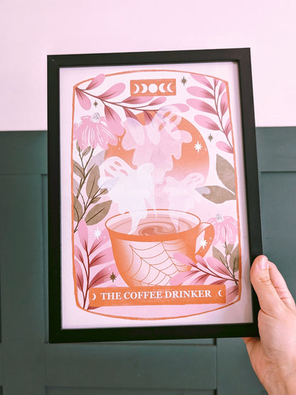 The Coffee Drinker Tarot Art Print