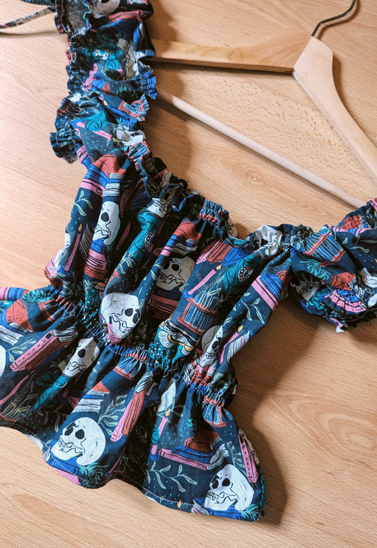 Premade True Crime Print Blouse
