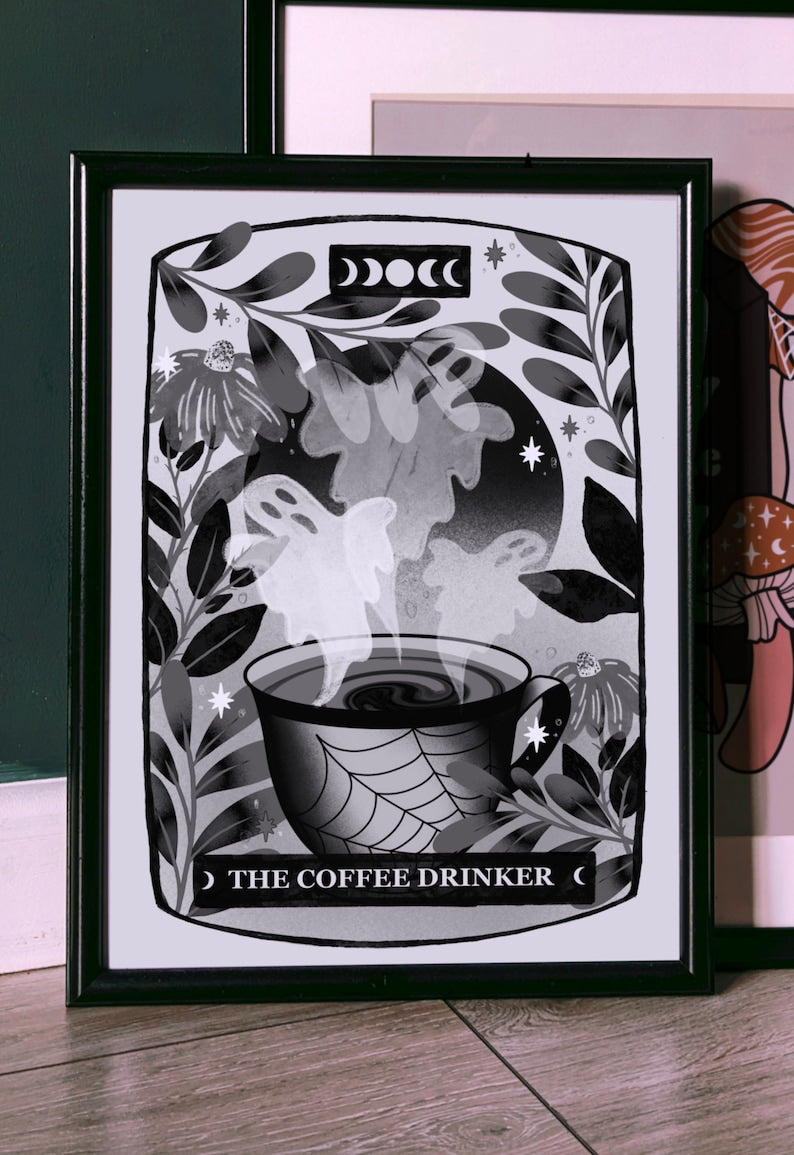 The Coffee Drinker Tarot Art Print