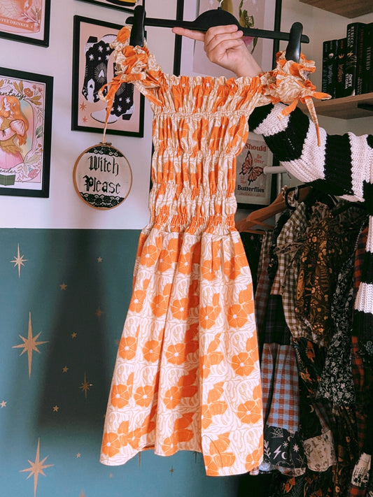 Premade Shirred Mini Dress