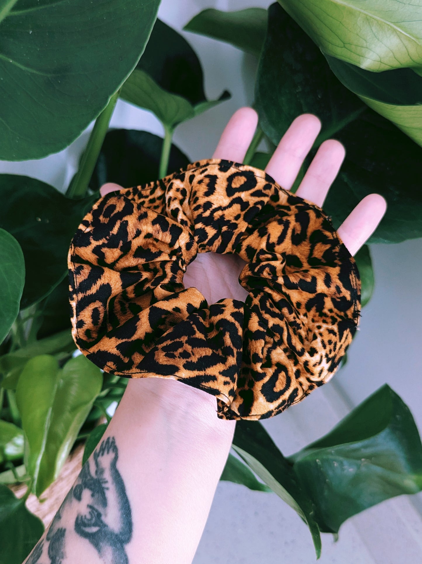 Leopard Print Scrunchie