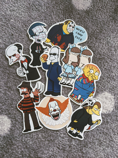 Horror x Simpsons Sticker Pack