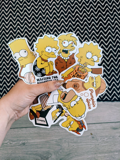 The Simpsons Autumnal Sticker Pack