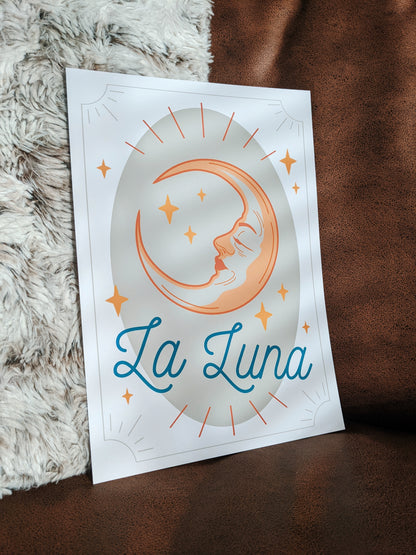 La Luna Tarot Style Art Print