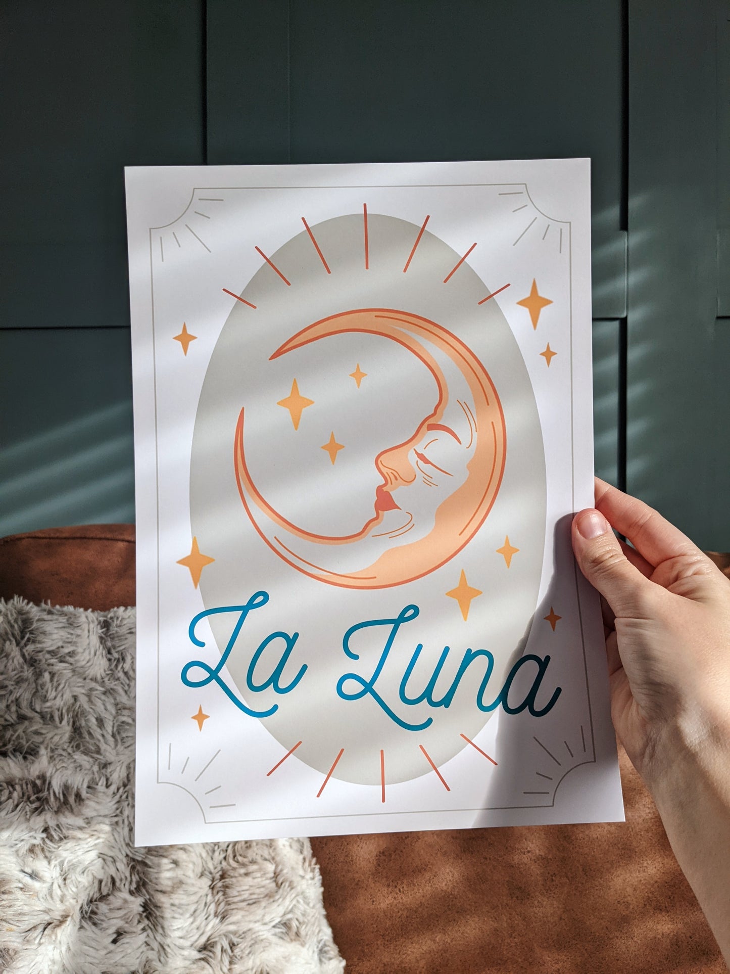 La Luna Tarot Style Art Print