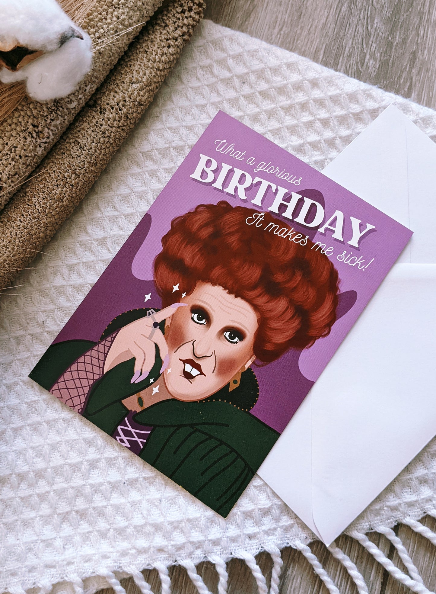 Hocus Pocus Winnie Glorious Birthday Card