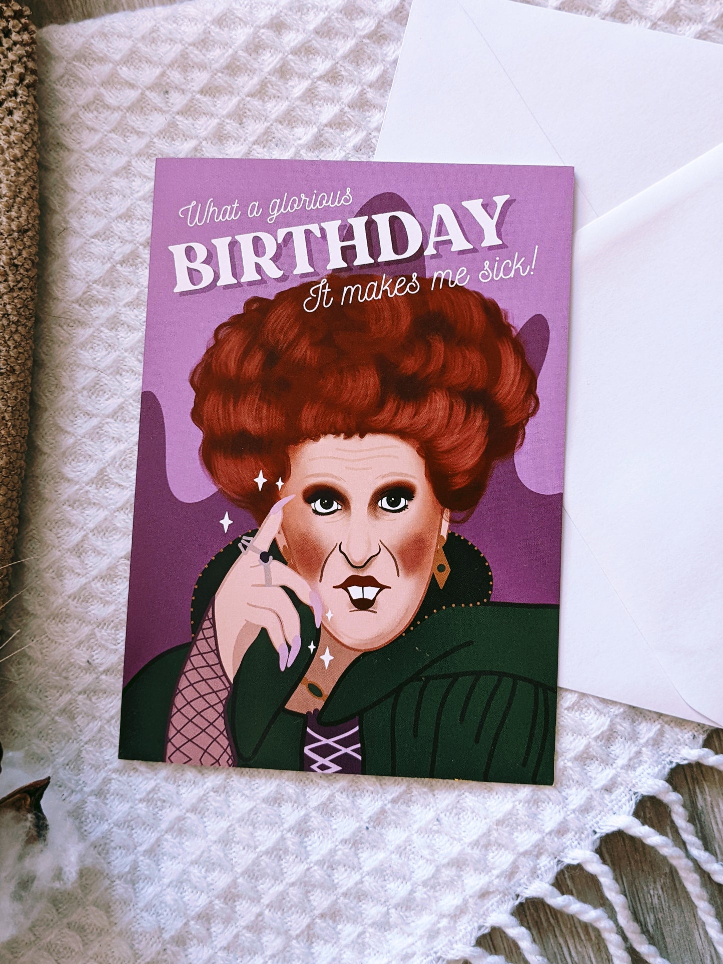 Hocus Pocus Winnie Glorious Birthday Card