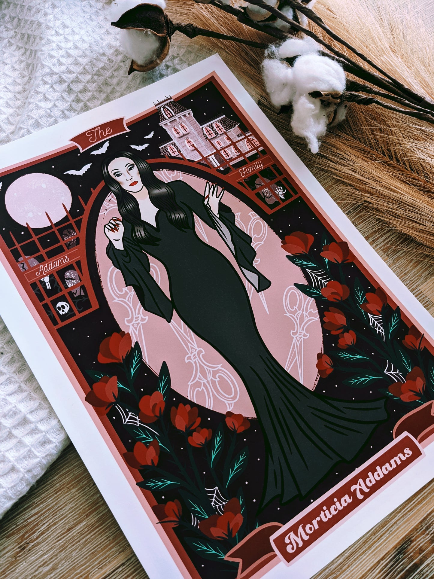 Morticia Addams from The Addams Family Art Print