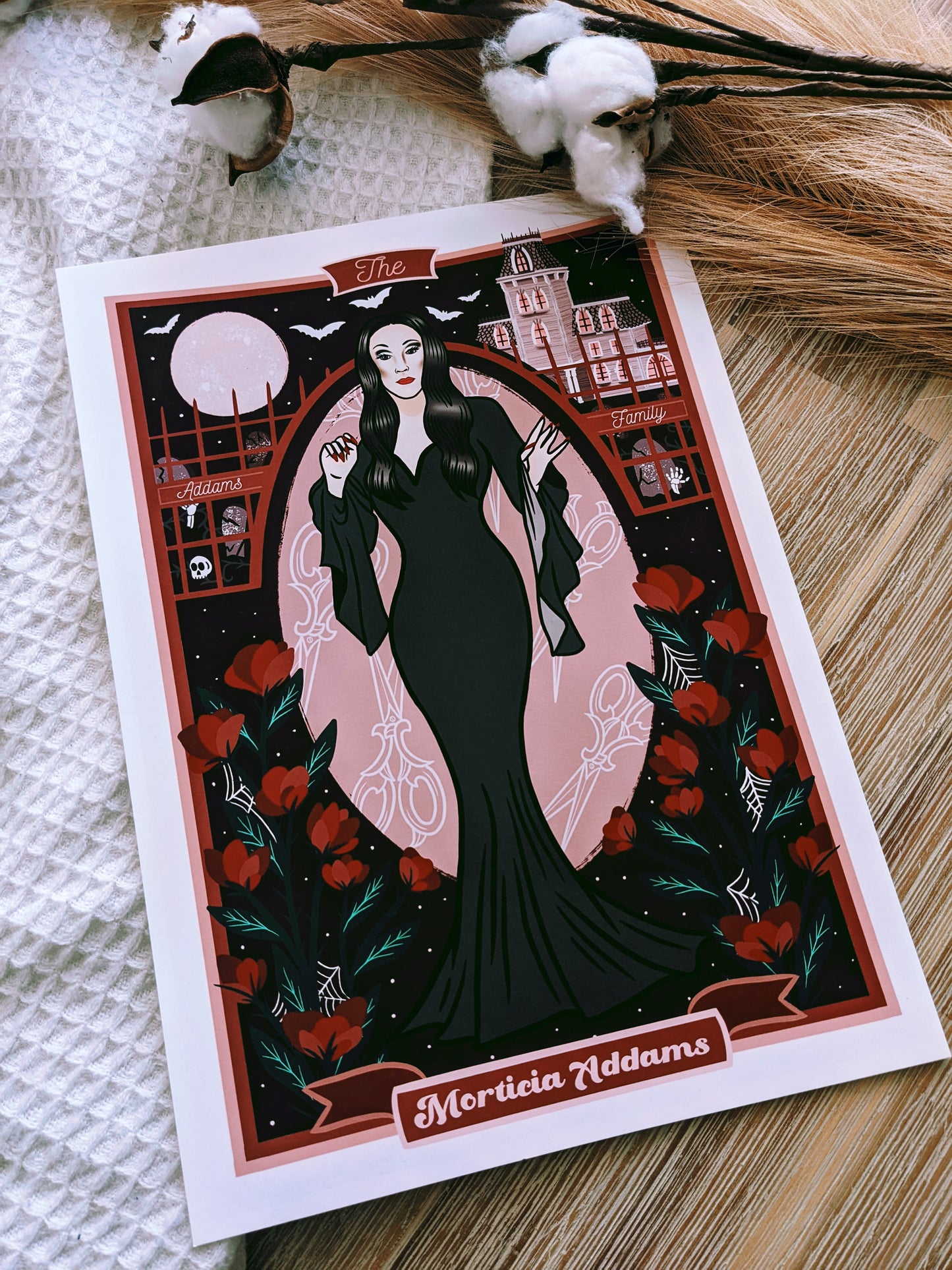 Morticia Addams from The Addams Family Art Print