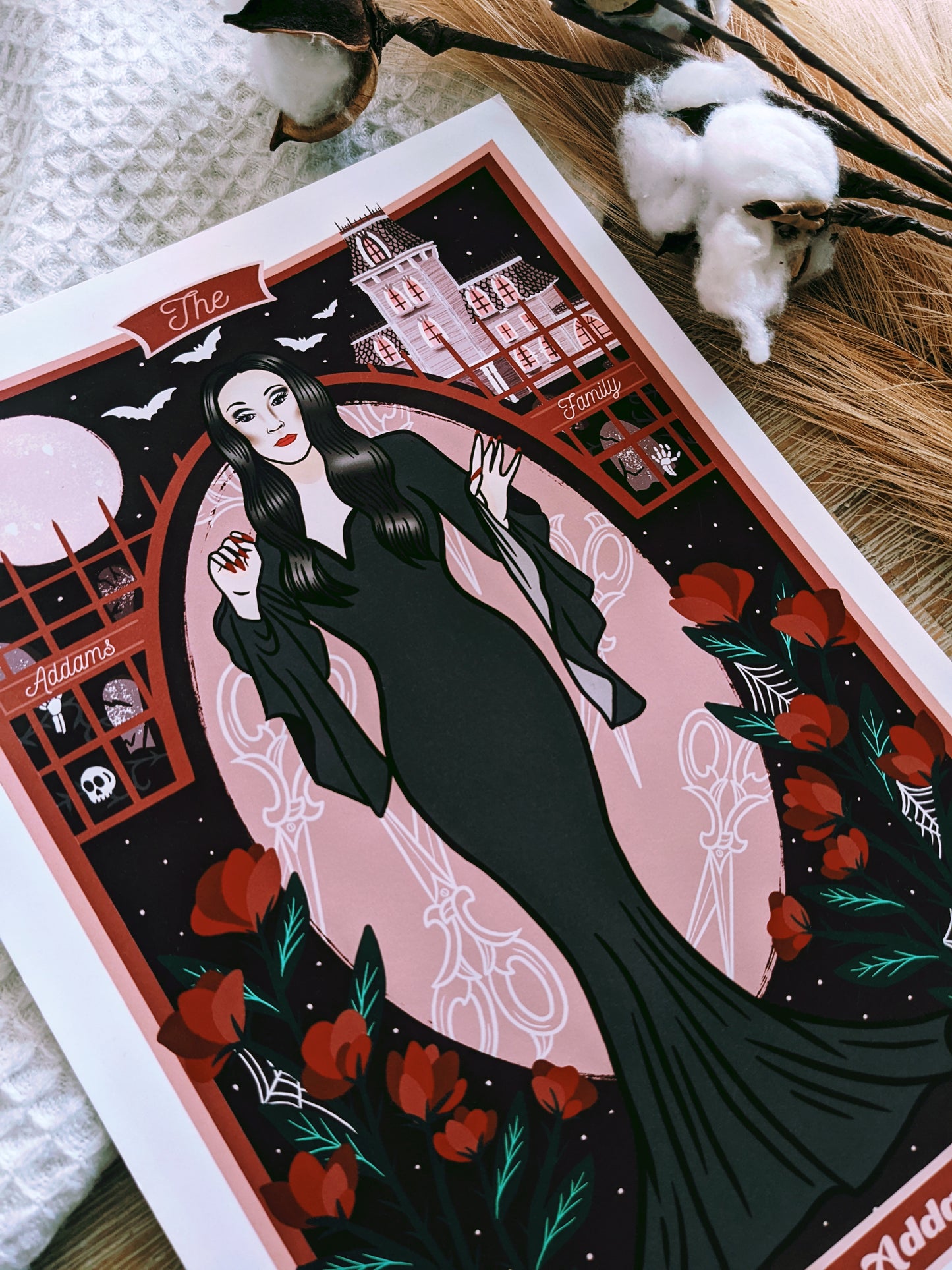 Morticia Addams from The Addams Family Art Print