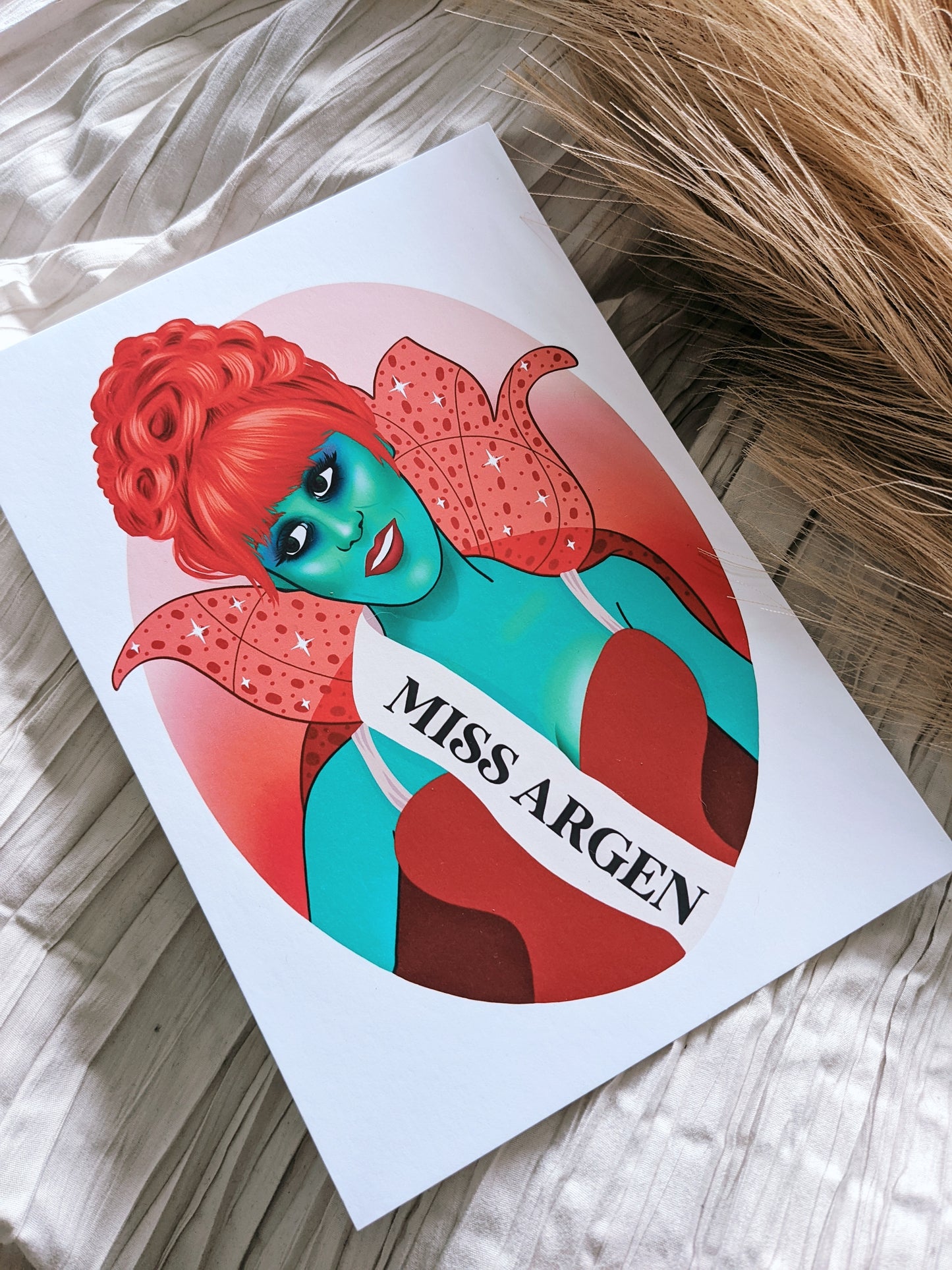 Beetlejuice Dead Miss Argentina Art Print