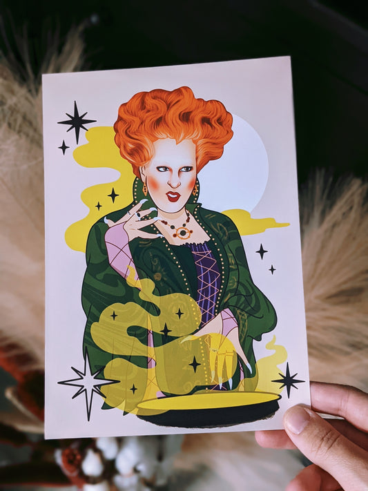 Winnie Sanderson Hocus Pocus Art Print